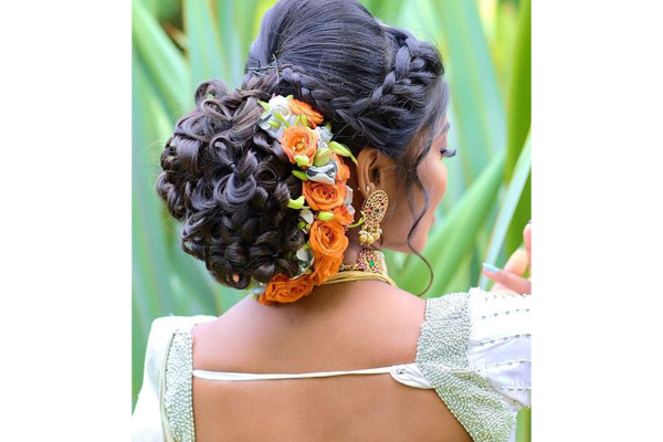 Top 81+ Indian Bridal Hairstyles To Bookmark Right Away! – WedBook | Bun  hairstyles for long hair, Bridal hair buns, Hair style on saree